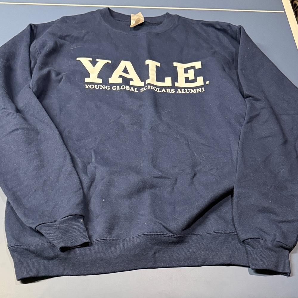 YALE Navy Blue Crewneck Sweater